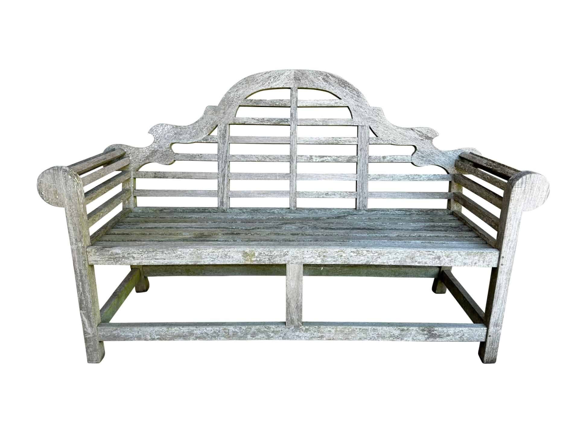 Reclaimed Teak Lutyens Garden Bench