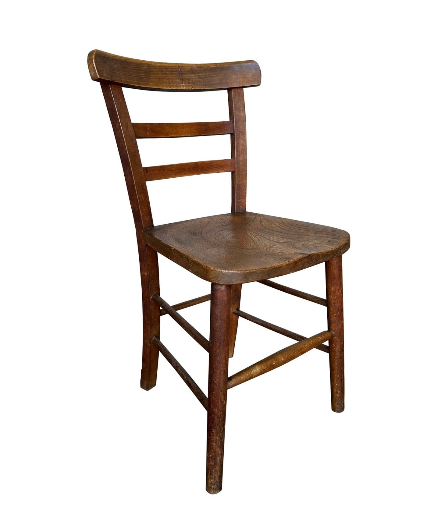 Original Antique Curved Back Church / Chapel Chairs - 9976