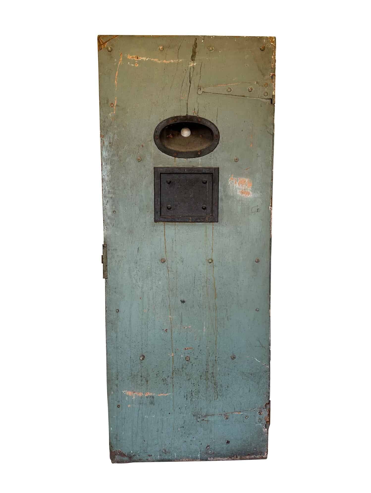 Reclaimed Wood & Steel Prison Door