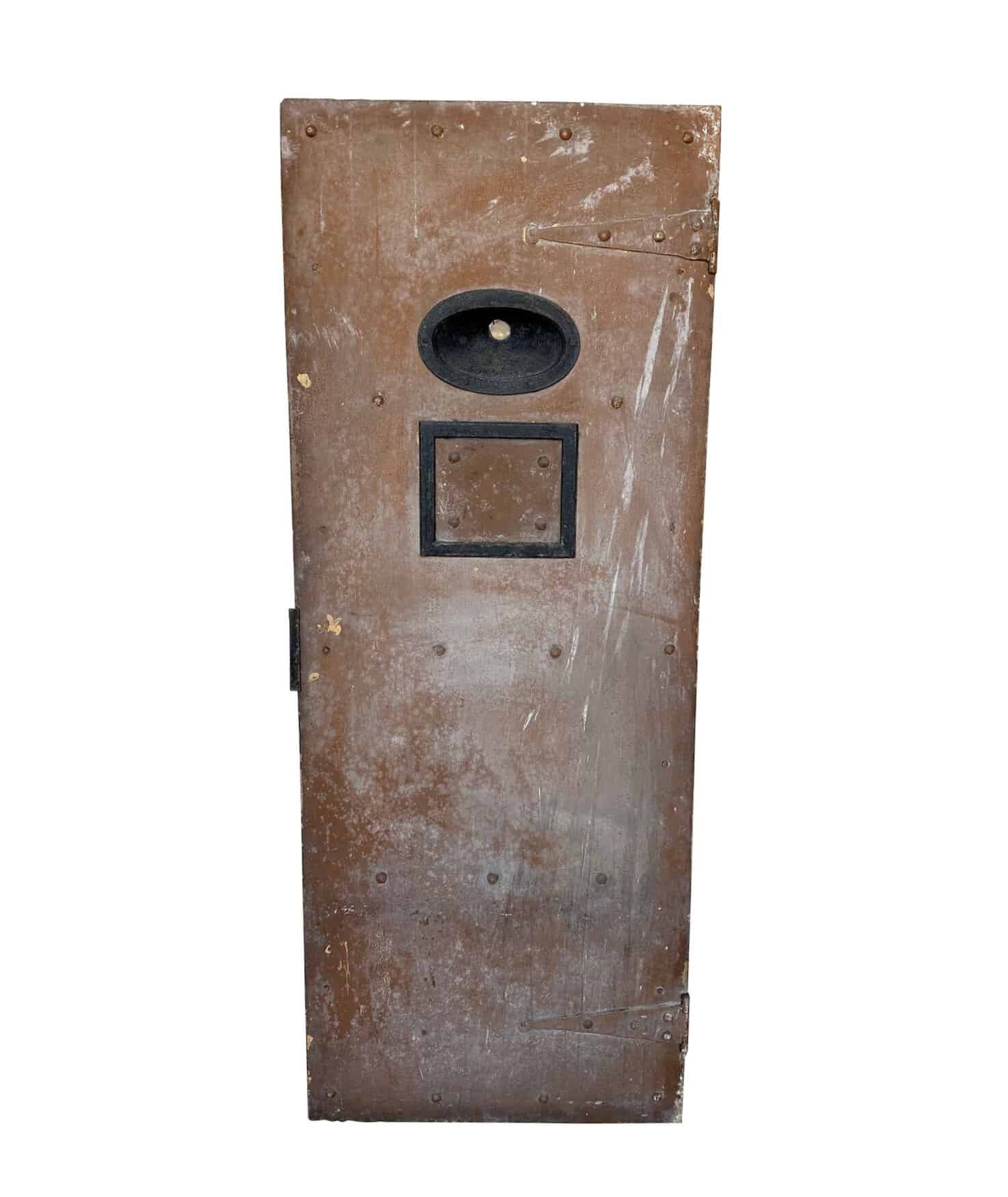 Reclaimed Wood & Steel Prison / Cell Door