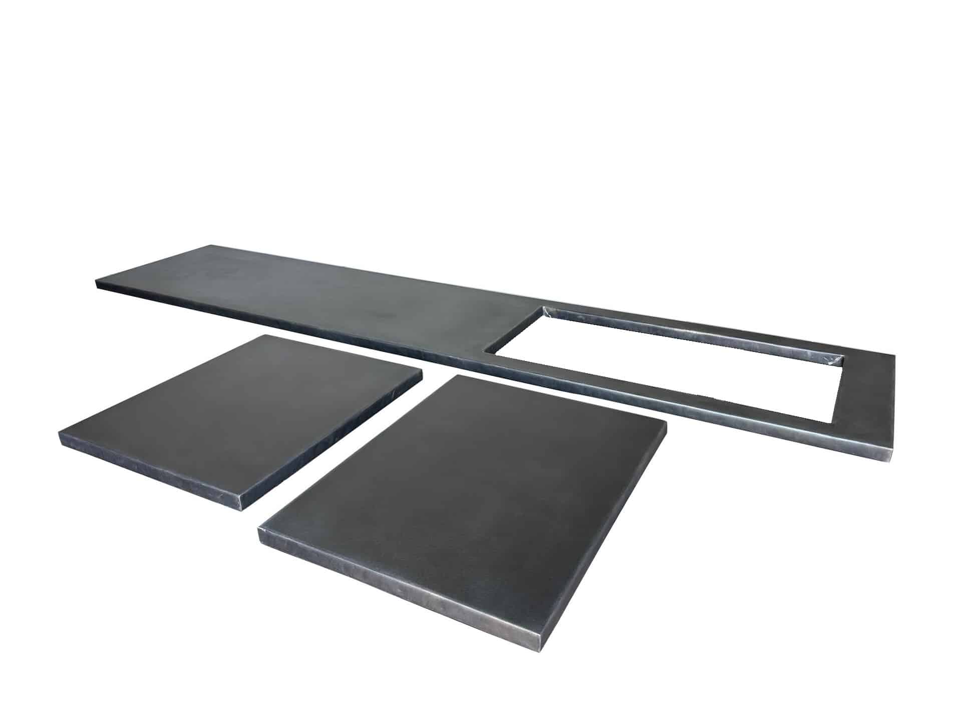 Bespoke Kitchen Antique Zinc Kitchen Worktops