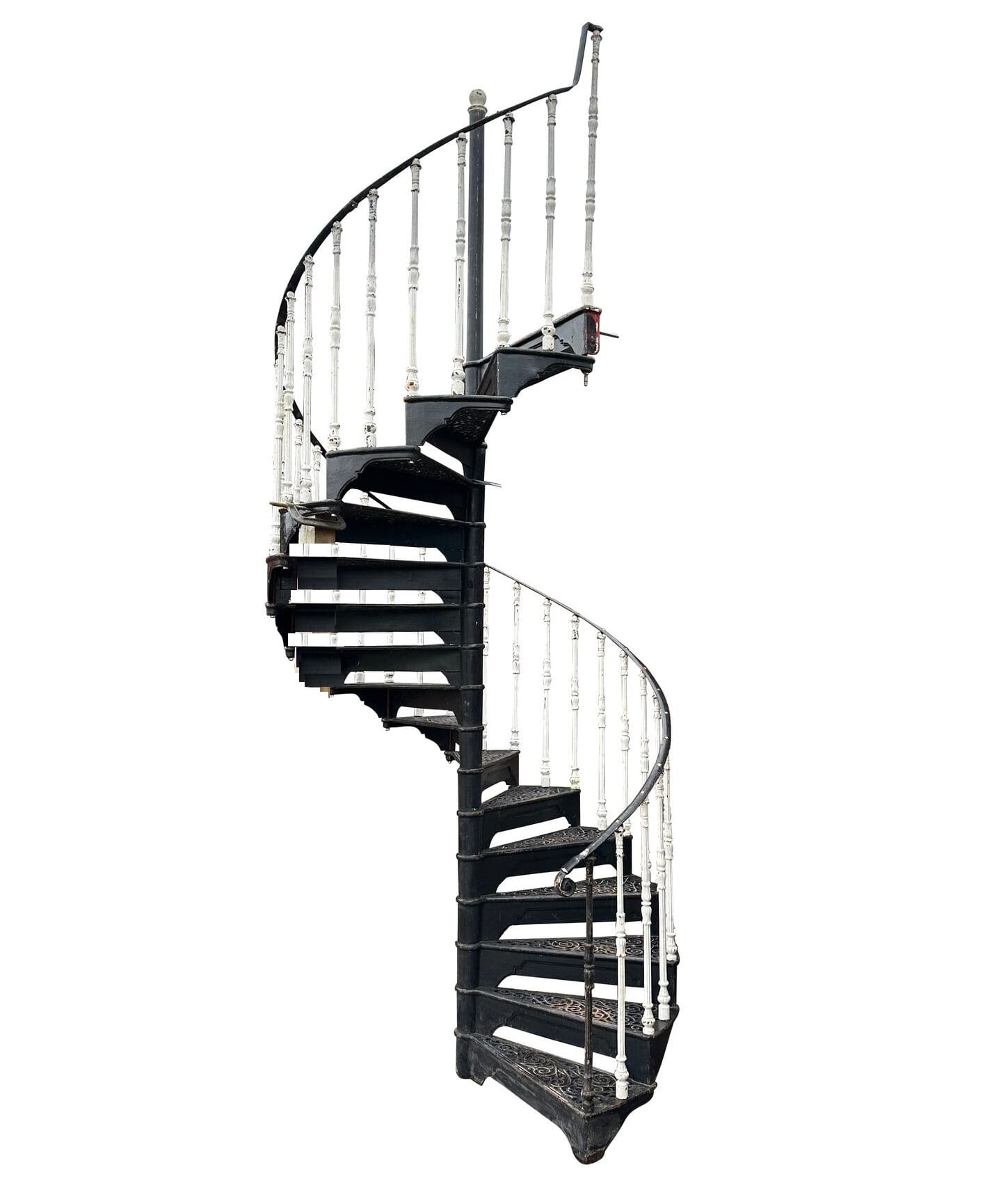 Safety Stairways Large Ornate Cast Iron Spiral Staircase - 9760