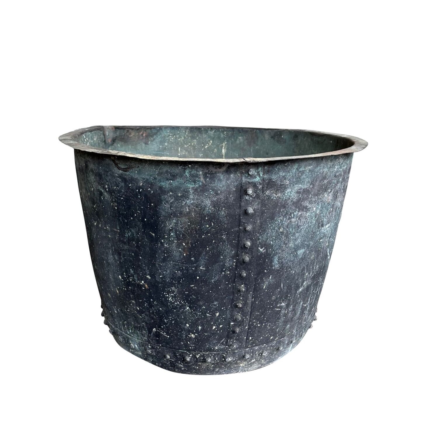 Extra Large Victorian Copper Garden Verdigris Planter - 9979