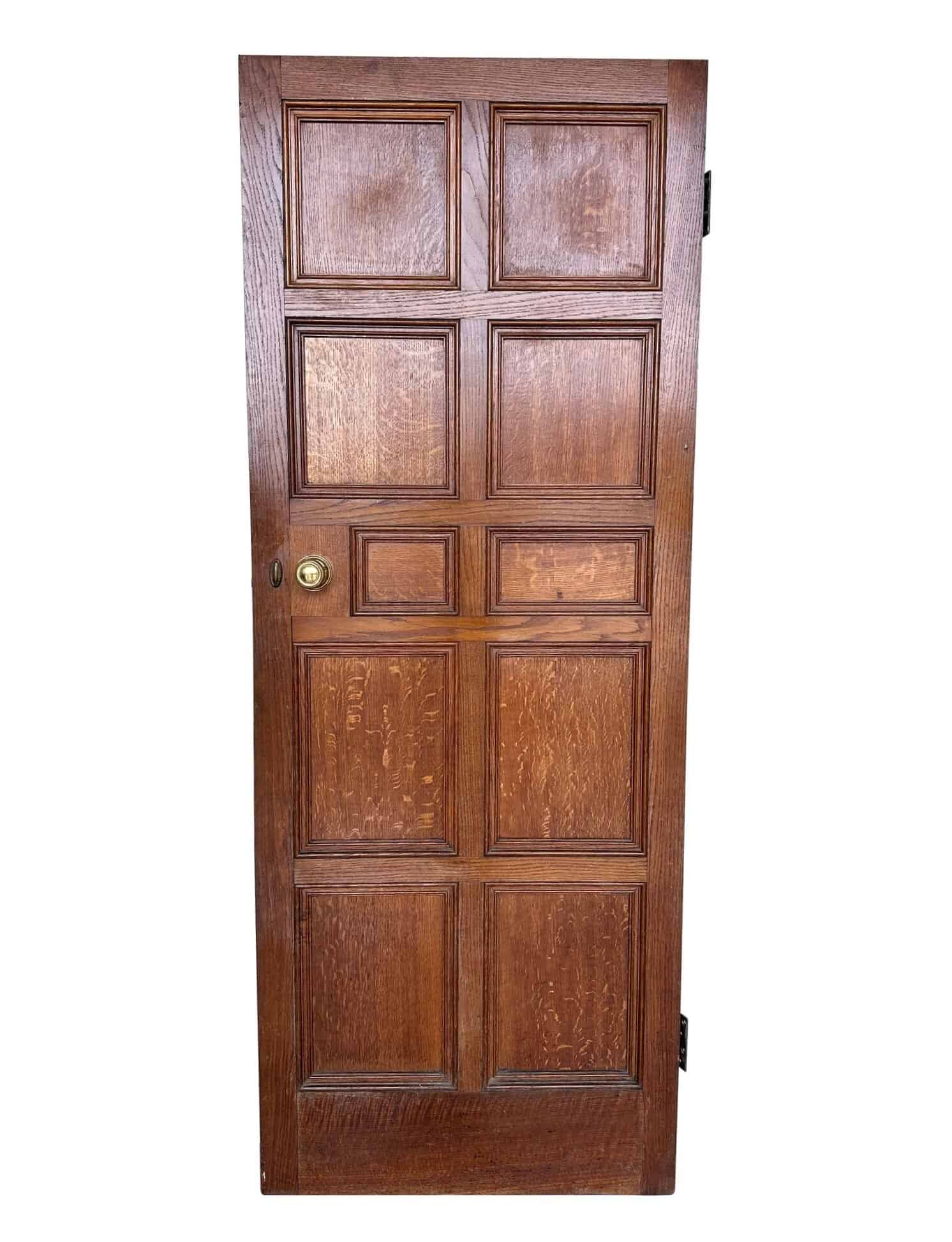 10 Panel Reclaimed Oak Internal Door