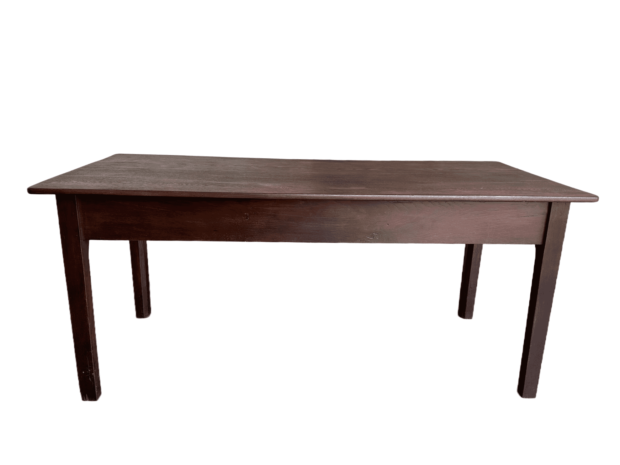 Antique Solid Oak 19th Century Dining / Kitchen Table - 10024