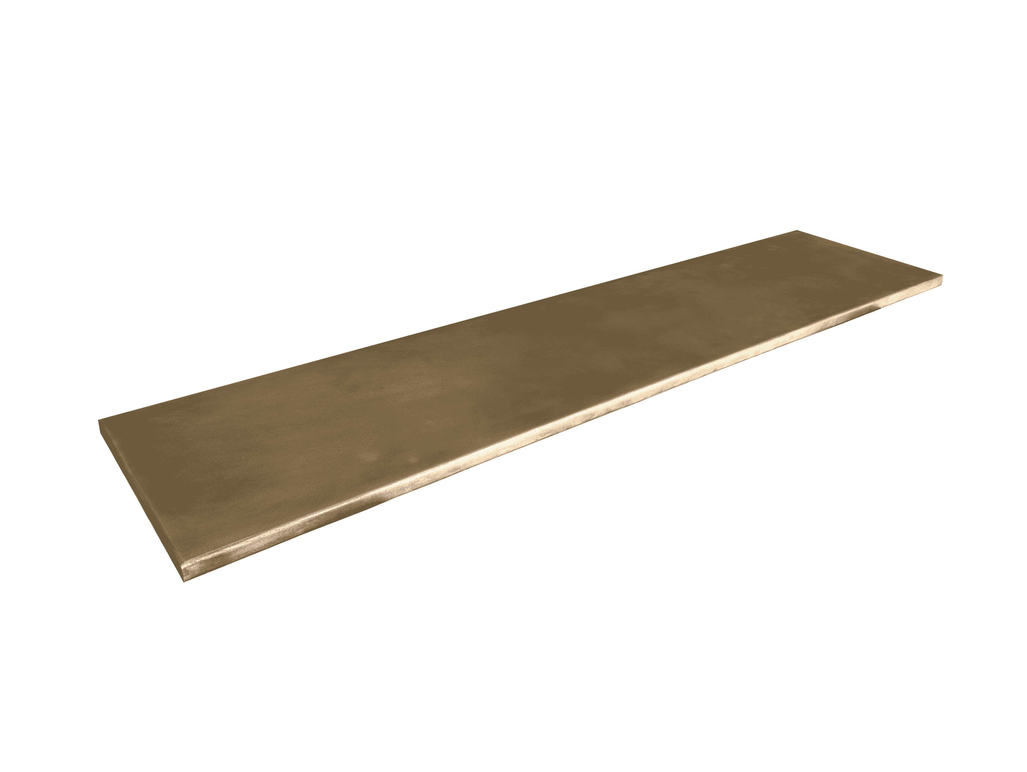 Handmade Antique Brass Kitchen Slimline Worktop