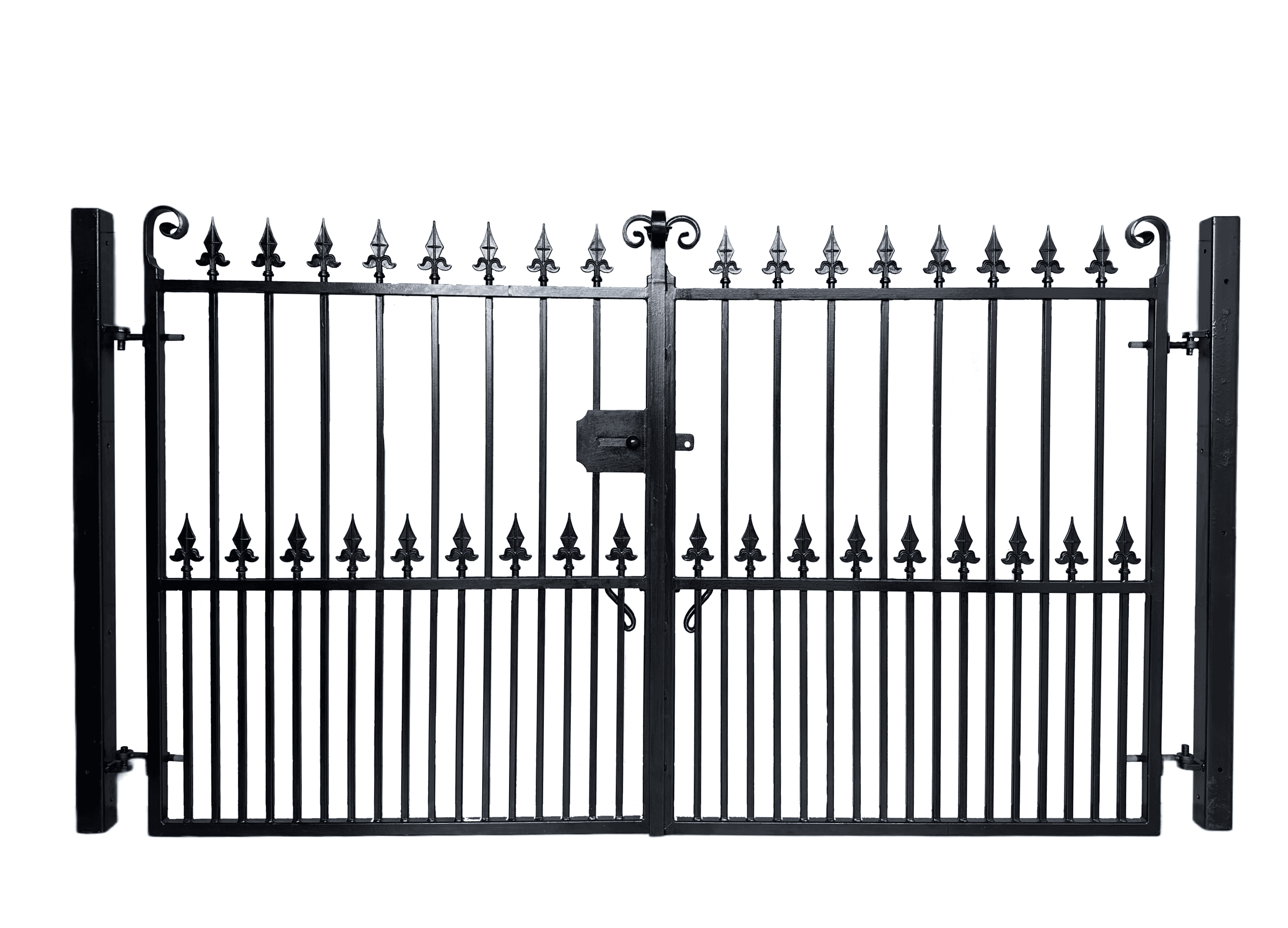 Reclaimed Decorative Metal Driveway Gates & Posts - 9950