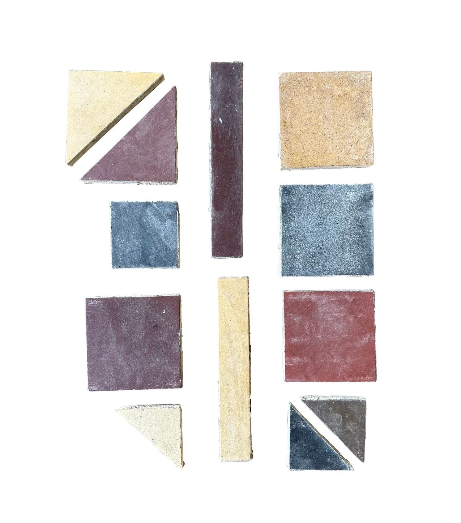 Reclaimed Antique Encaustic Floor Tiles - 9873