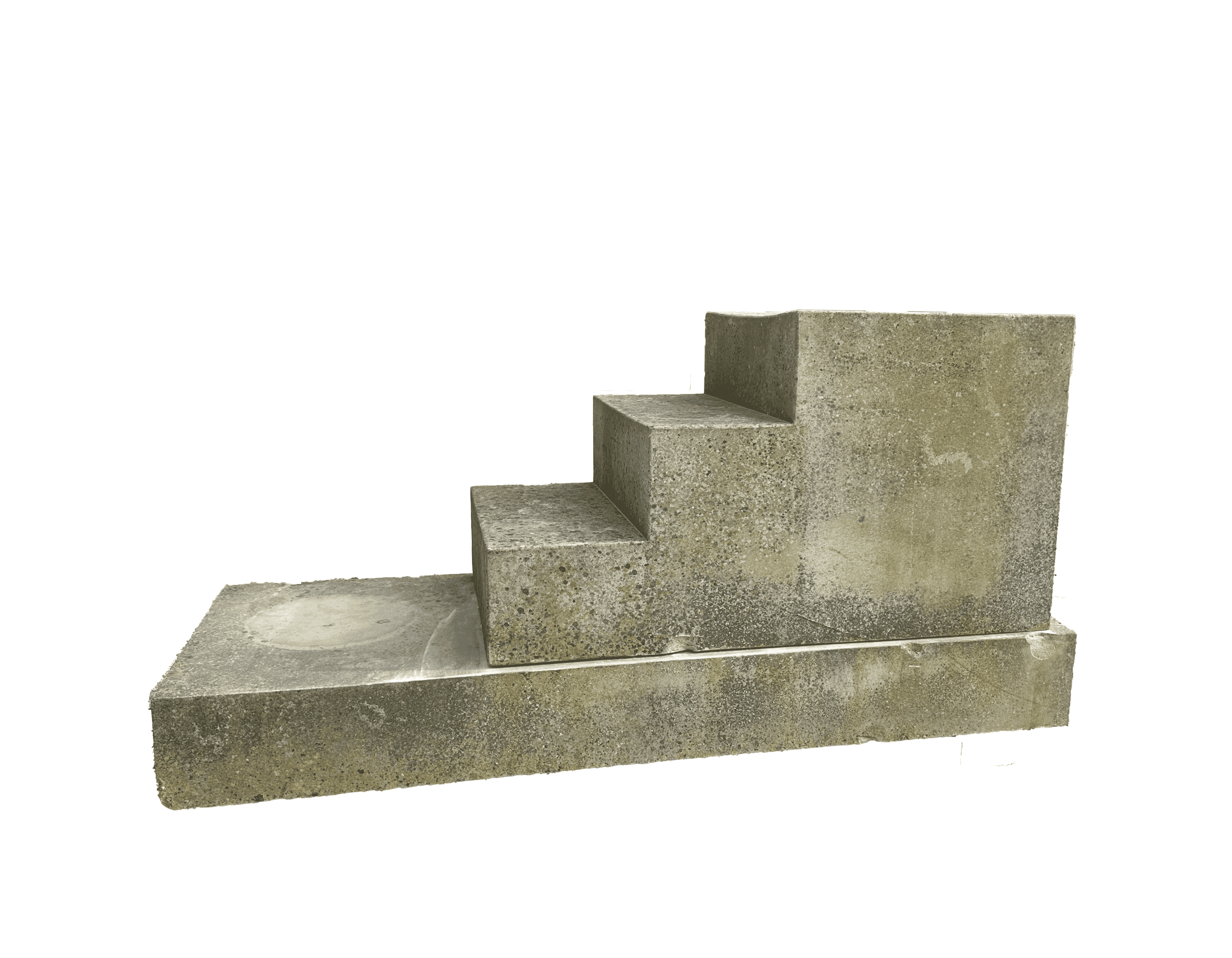 Reclaimed Hand Carved Stone Horse Mounting Block - 9998