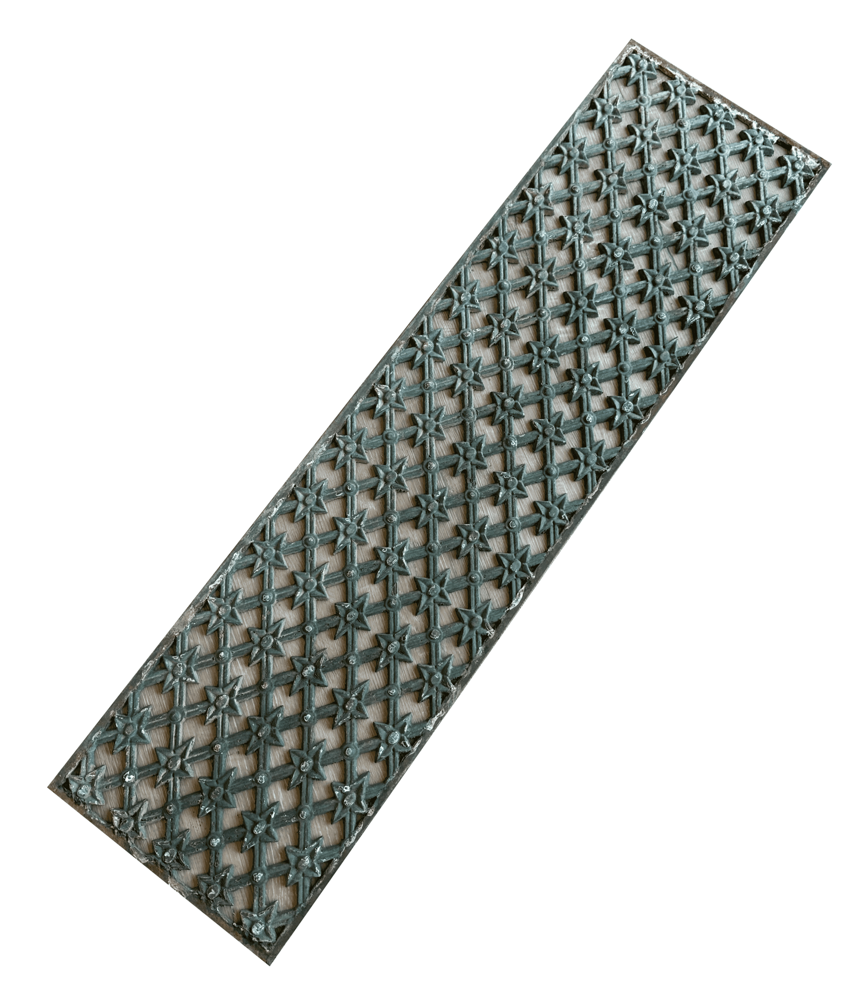 Victorian Decorative Large Cast Iron Floor Grille / Grid - 10066
