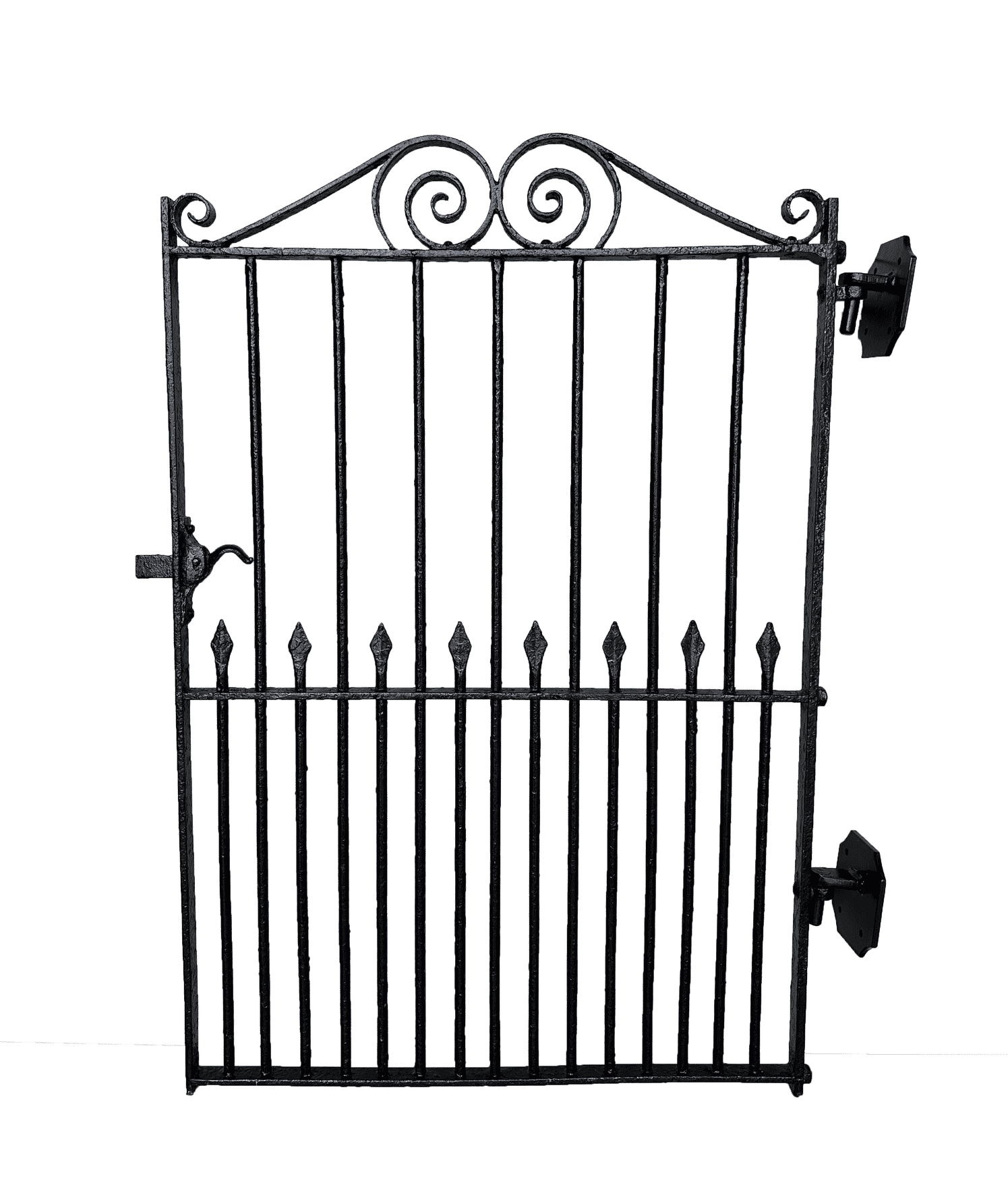 Antique Decorative Wrought Iron Pedestrian Gate - 9947