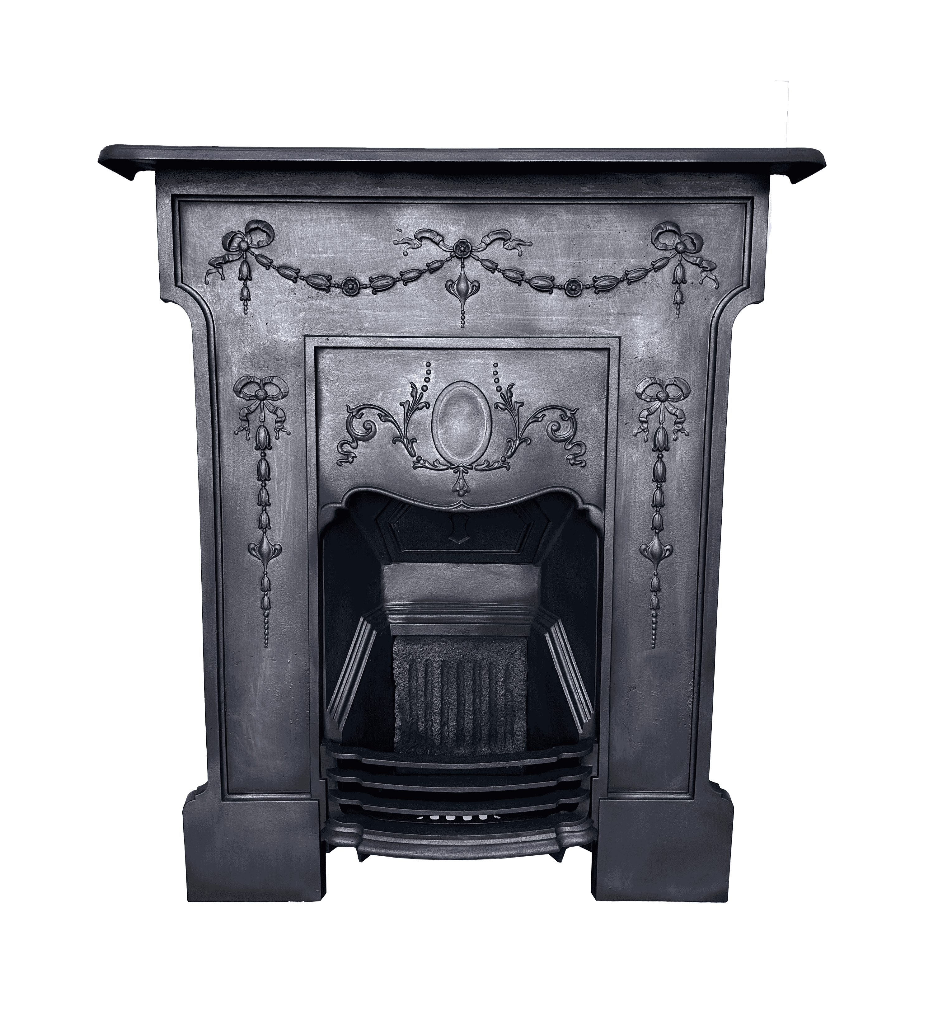 Reclaimed Decorative Cast Iron Original Bedroom Fireplace