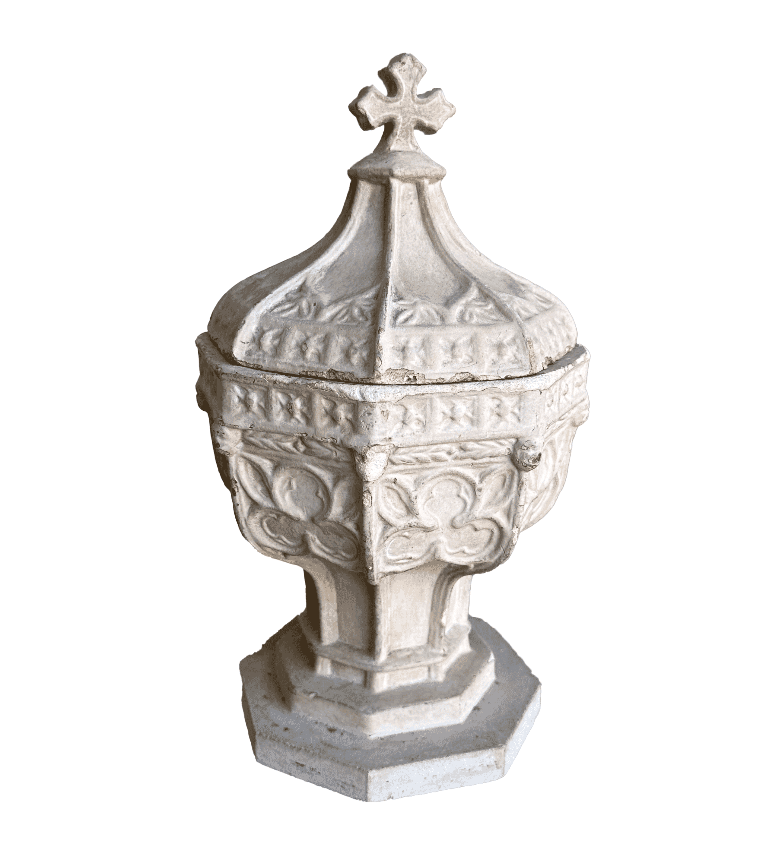 Miniature Antique Travelling Church Font - 10081