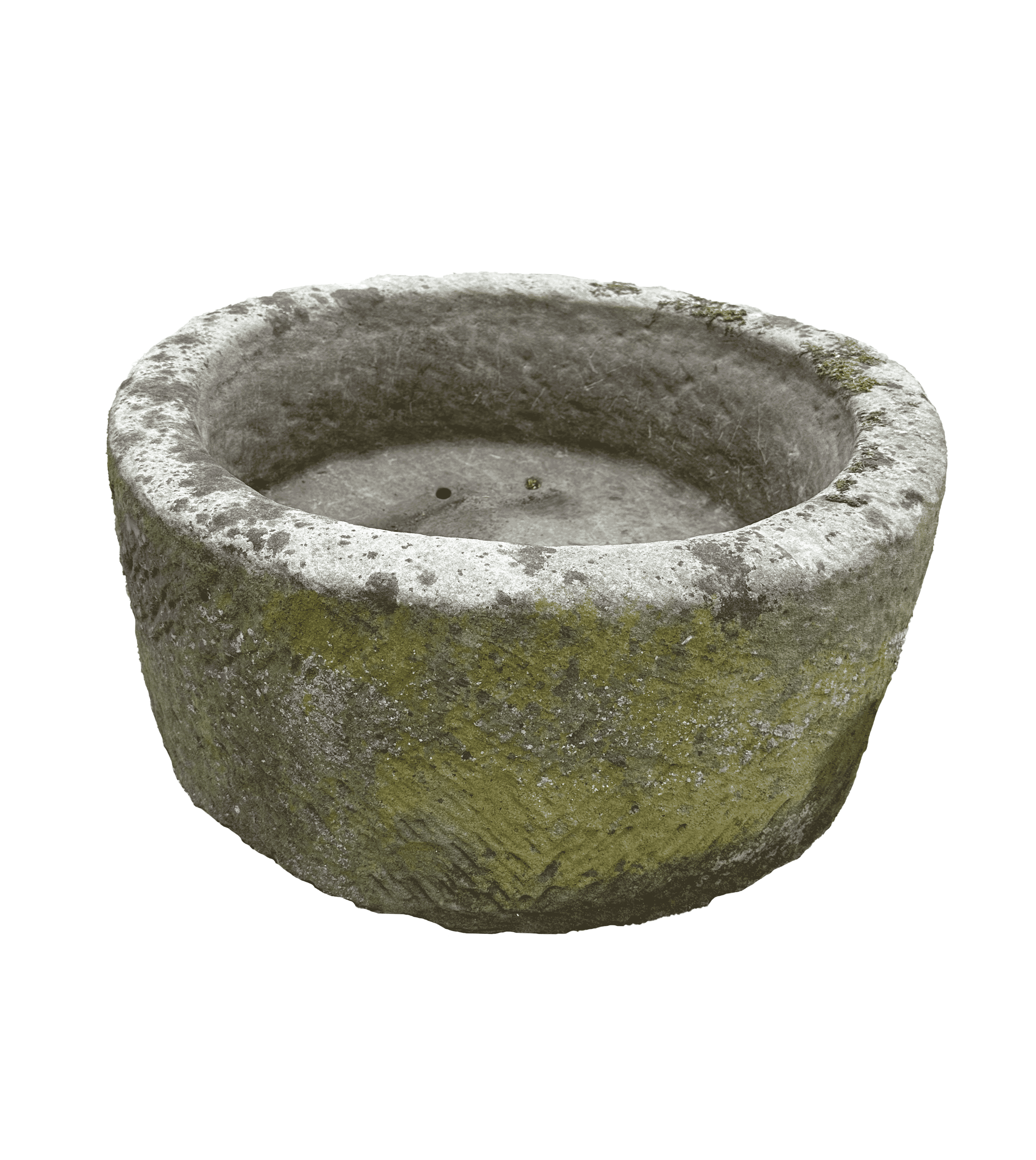 Superb Antique Round Solid Stone Garden Trough - 10104