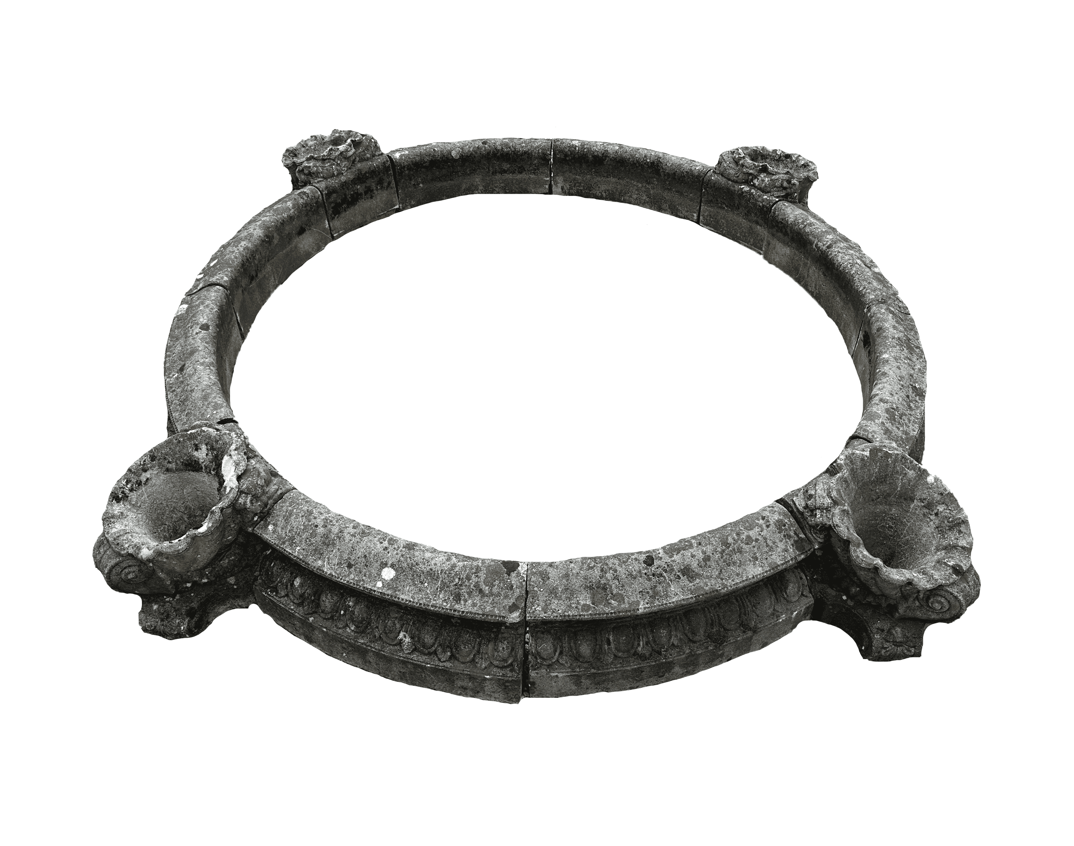 Reclaimed Haddonstone Cast Stone Garden Pond Surround - 10110