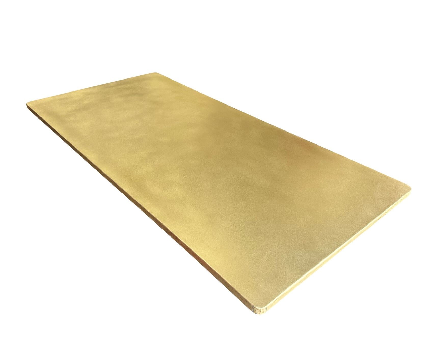 Bespoke Matt Brass Kitchen Slimline Worktop / Surface - D2109