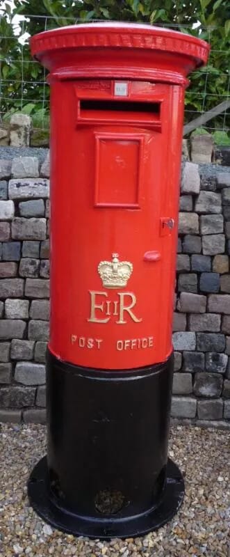 Original Royal Mail ERII Red Pillar Box - 4436