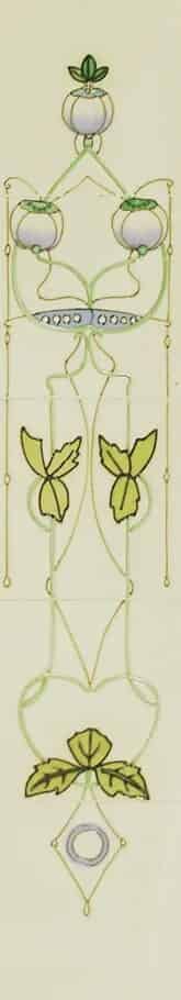 Set of 10 Cast Iron Fireplace Hand Painted Tiles LGC015