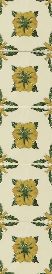 Set of 10 Cast Iron Fireplace Hand Painted Tiles LGC021 - LGC021