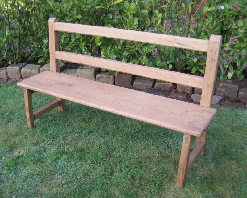 Antique Victorian Pine Bench - suitable for kitchen tables - 4482