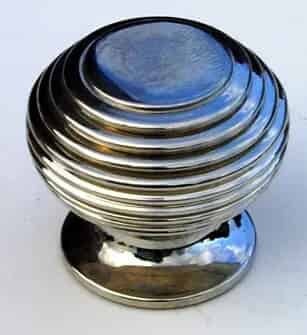 Small Nickel Beehive Cupboard Door Knob