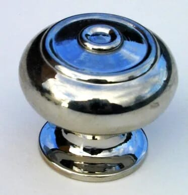 Soliod Brass Bloxwich Cupboard Door Knob  - CBlo1pn