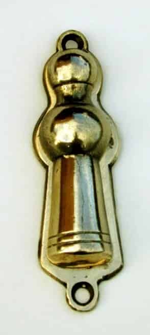 Antique Solid Brass Lady Escutcheon Key Hole Cover