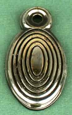 Antique Nickel Beehive Escutcheon Key Hole Cover