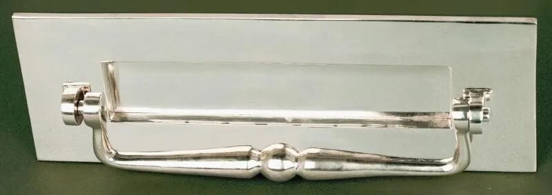 Traditional Nickel Letter Plate With A Clapper - LTyan