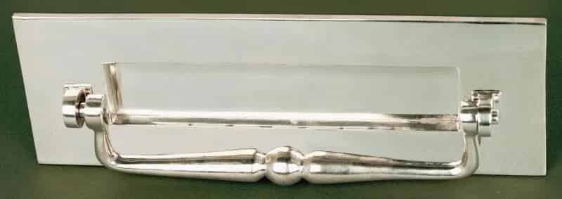 Nickel Traditional Letter Plate With A Clapper