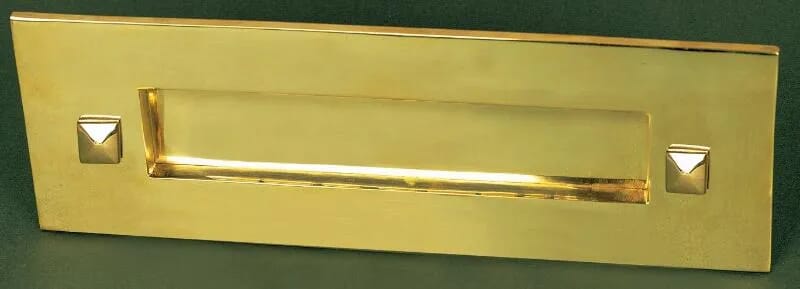 Traditional Brass Letter Plate Without Clapper - LTnab