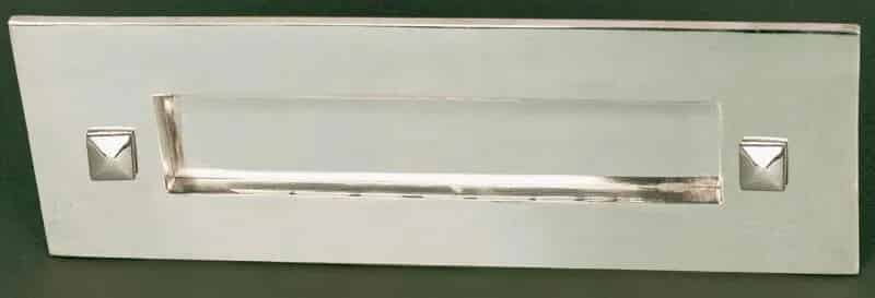 Nickel Traditional Letter Plate Without Clapper