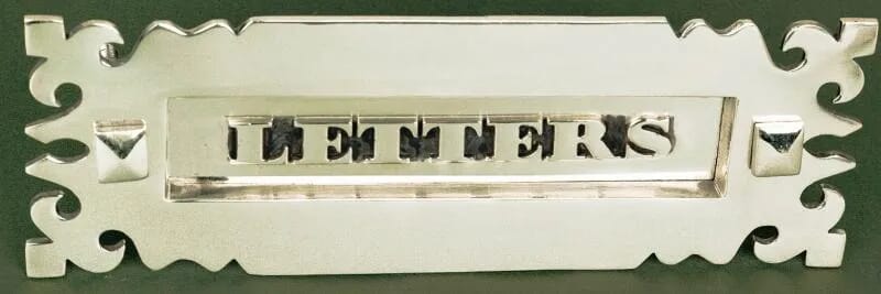 Gothic Letter Plate Without Clapper - LGnan