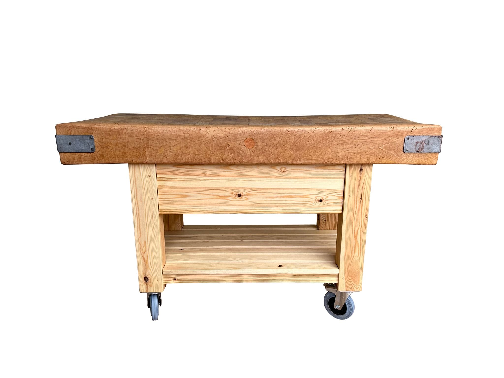 Maple Original Butchers Chopping Block on Handmade Base  - D2112