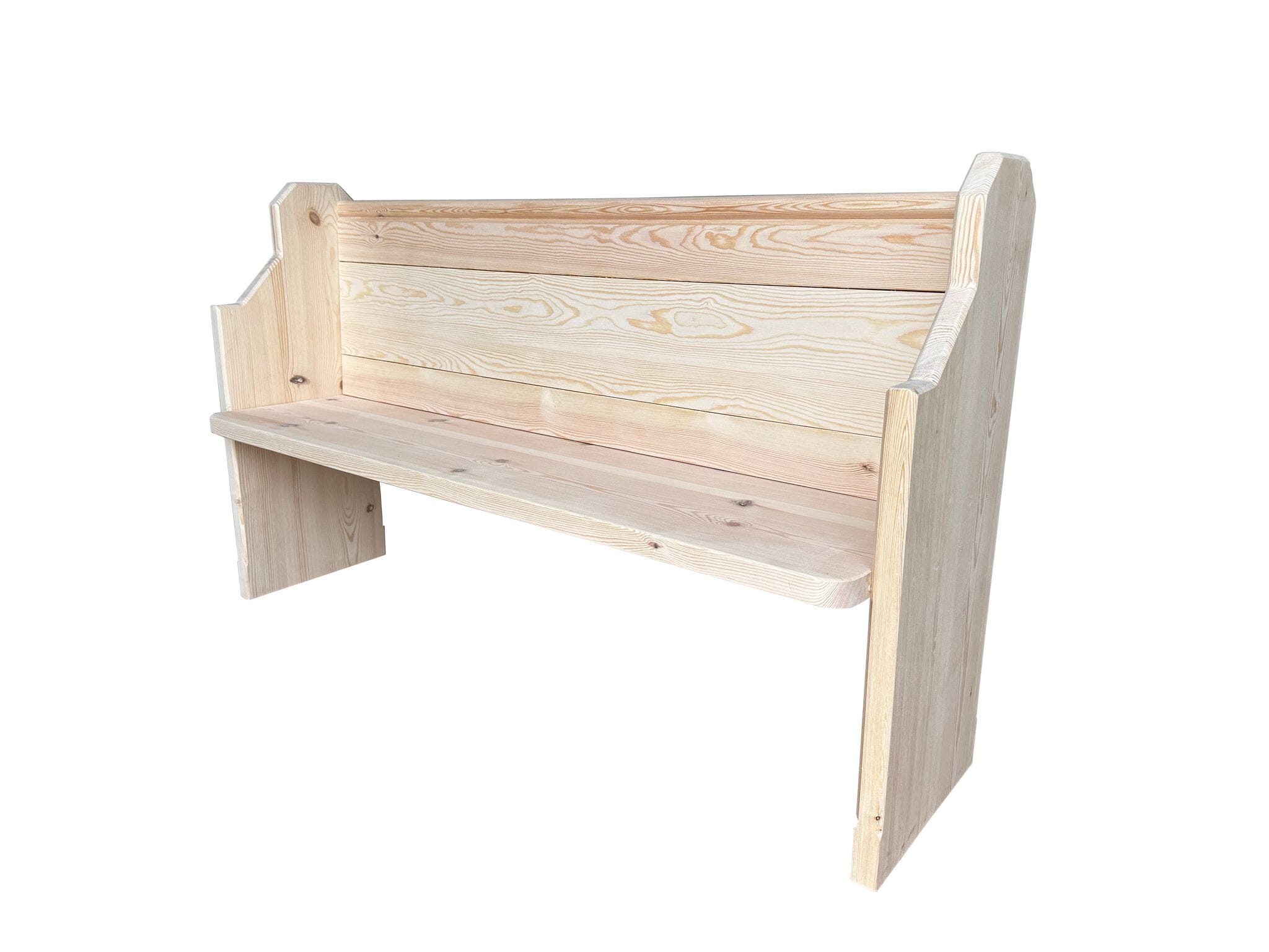 Handmade Reclaimed Pine Church Pew Unpainted - D2112