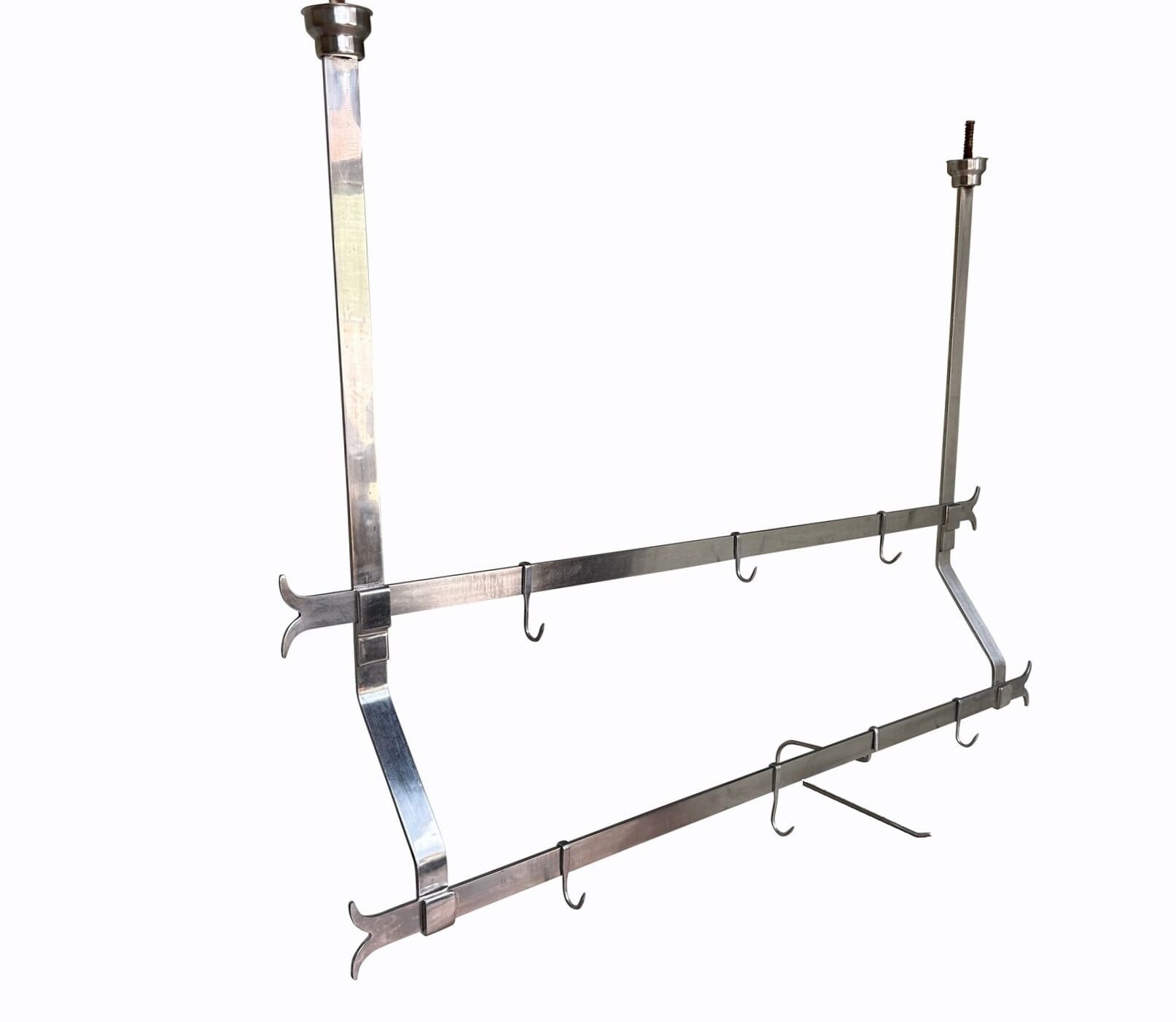 Reclaimed Stainless Steel Butchers Hanging Meat Rack - 10056