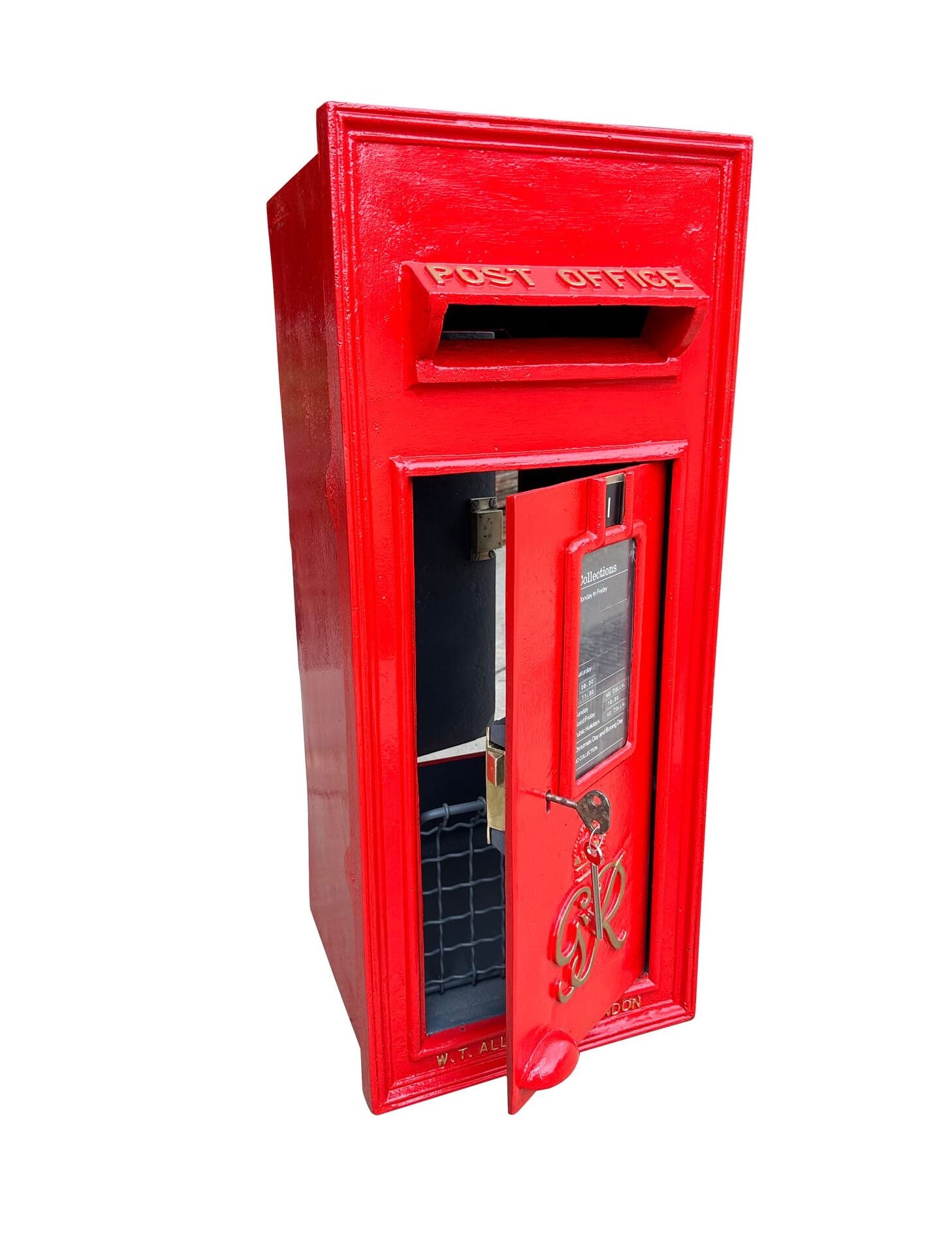 Original Wall Mounted Cast Iron Post Box with Rear Door - 10064