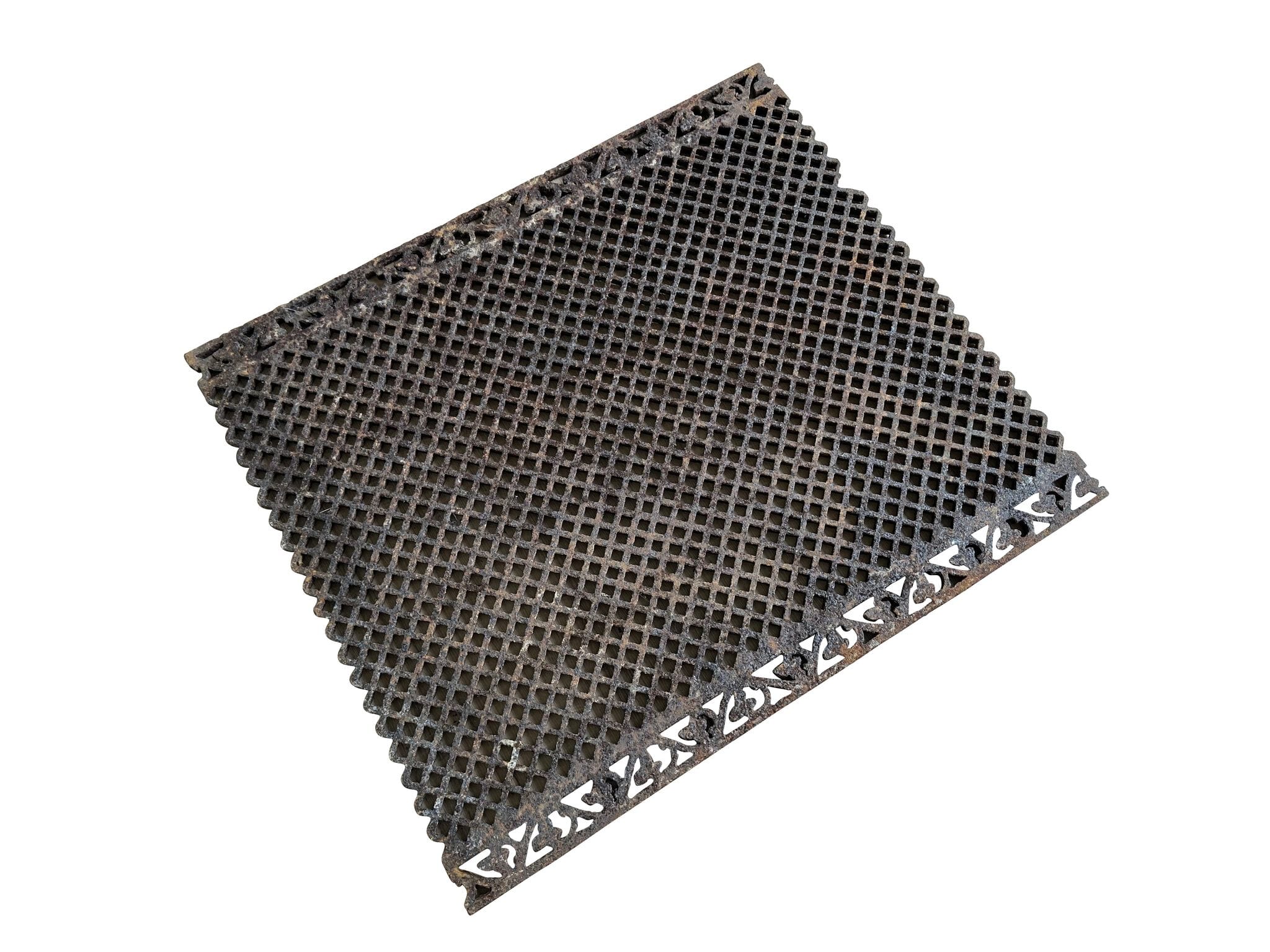 Ornate Large Cast Iron Floor Grille / Grid - 10155B