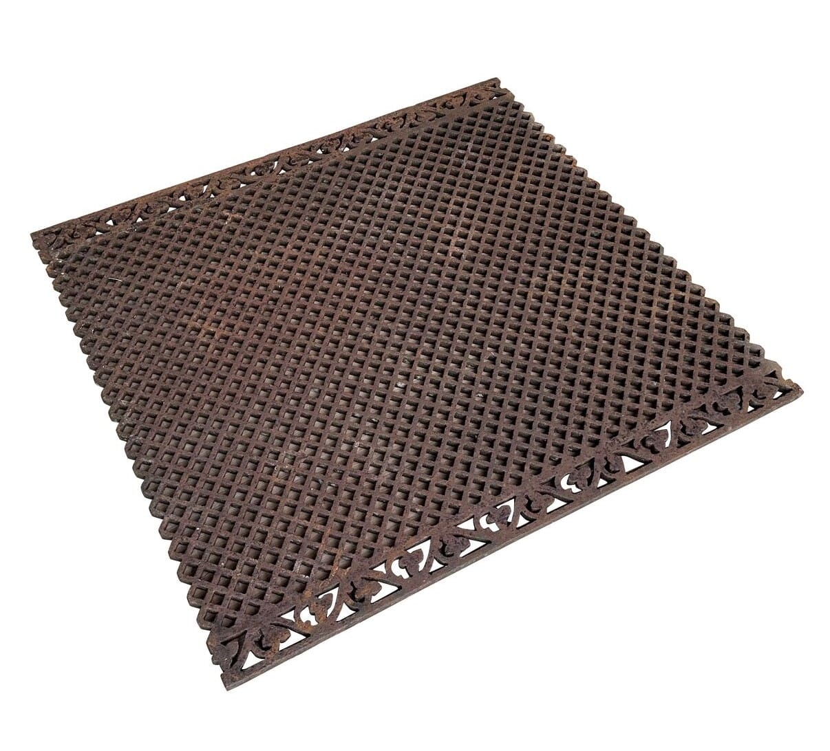 Victorian Ornate Large Cast Iron Floor Grille / Grid - 10155D