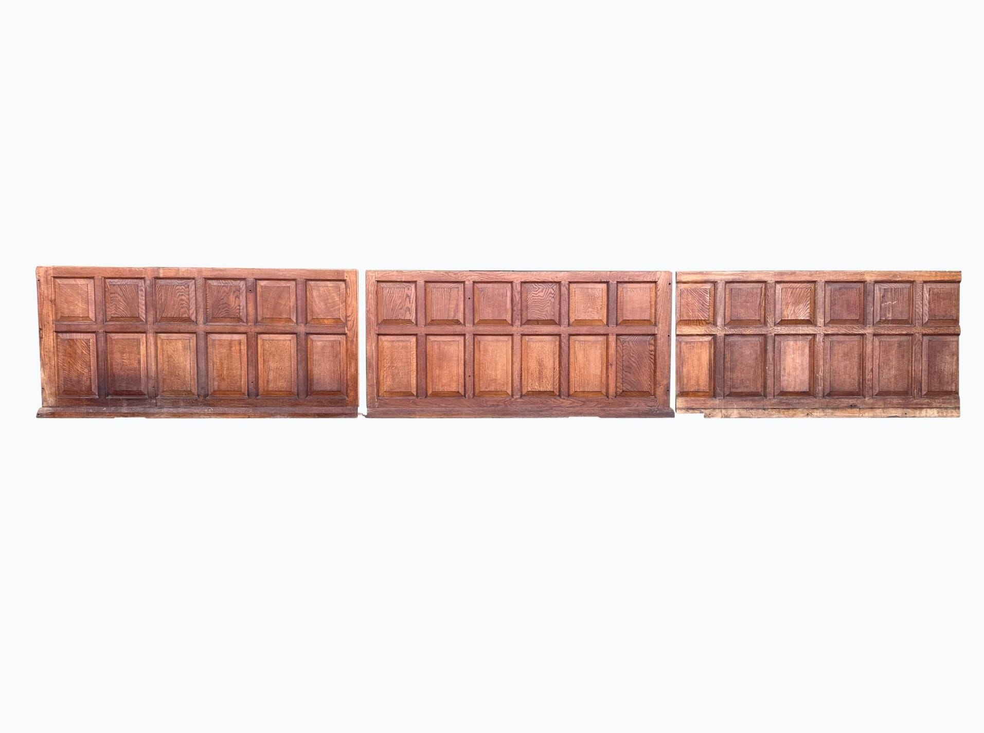 Reclaimed Solid Oak Dado Height Wall Panelling - 10159