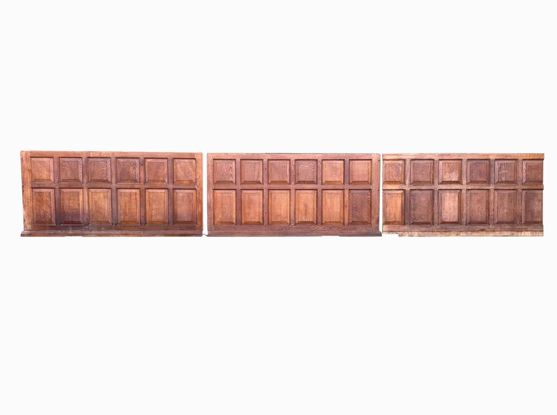 Reclaimed Solid Oak Dado Height Wall Panelling