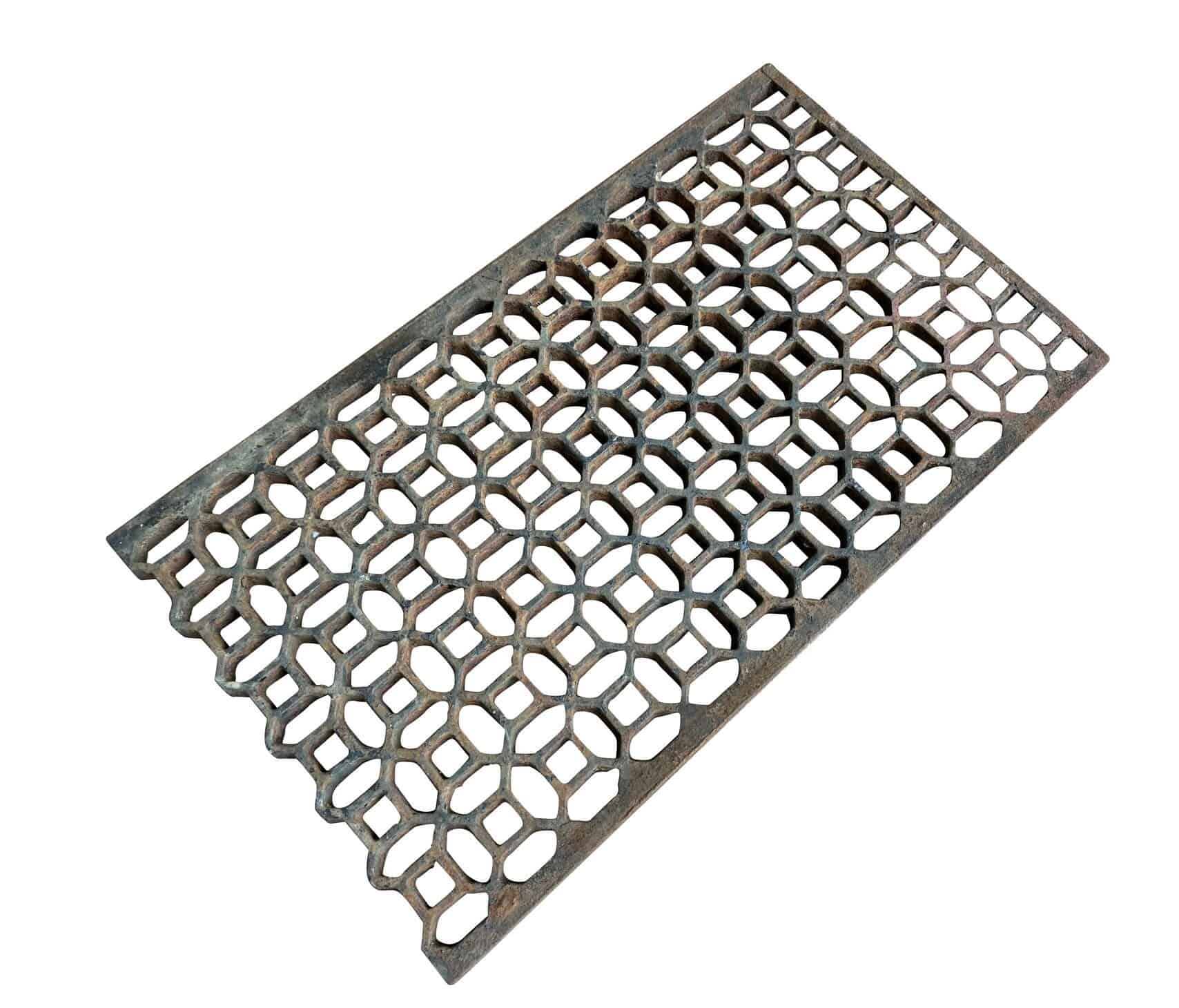 Victorian Ornate Cast Iron Floor Grille / Grid