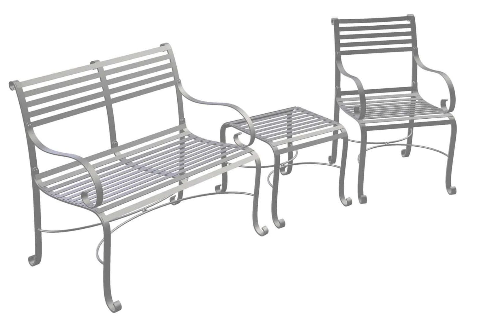 Southwold Side Table With 2 Seater Bench With Back & Carver Chair  - ODL-150