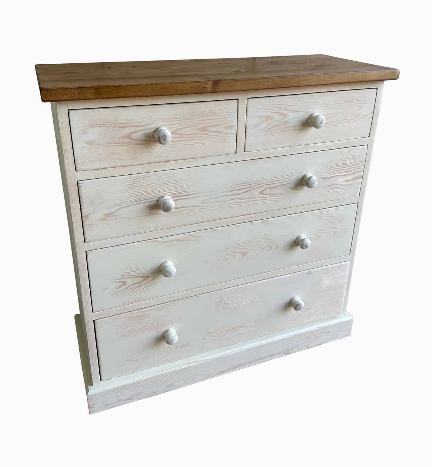 Bespoke Reclaimed Pine Chest of Drawers