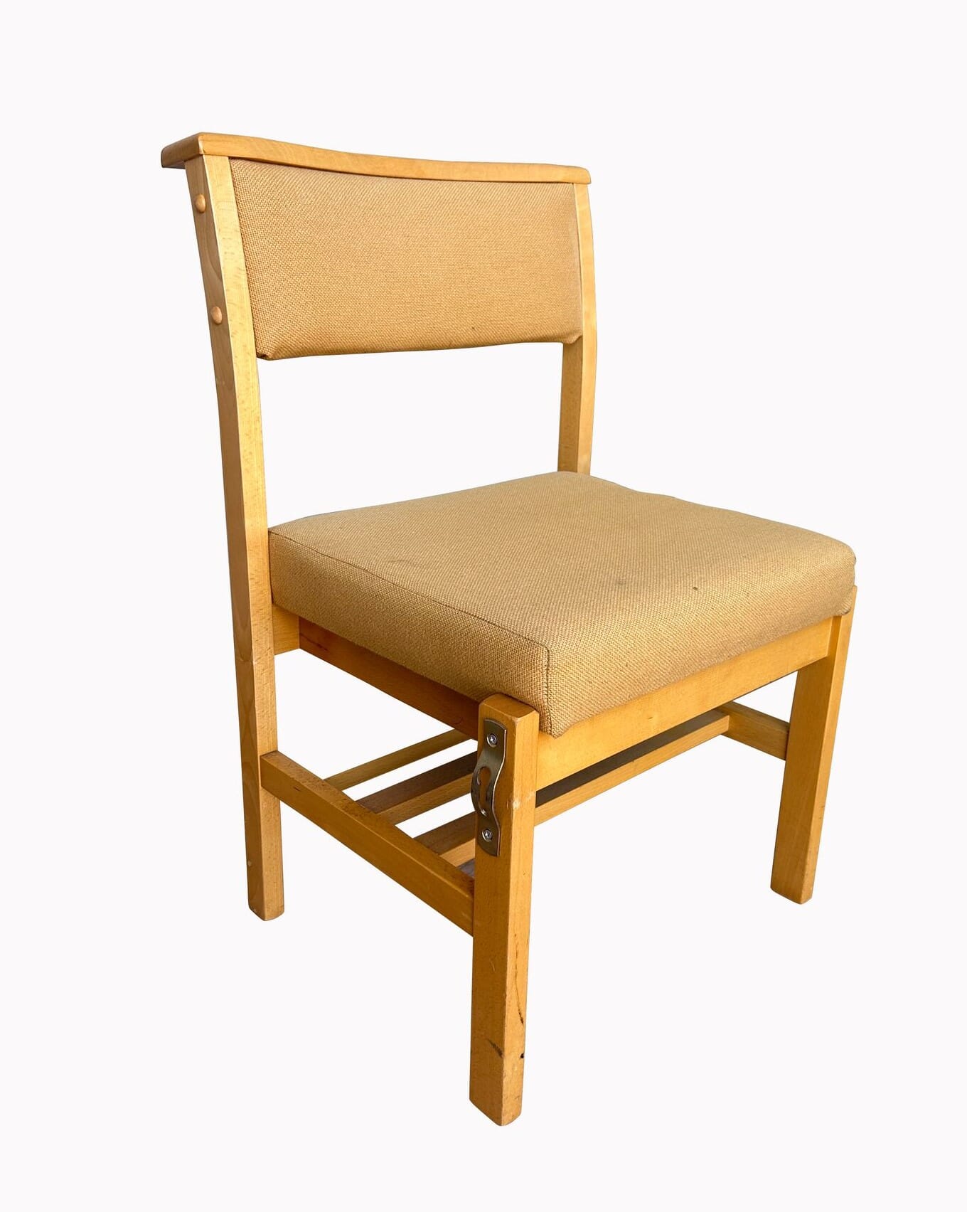 Reclaimed Solid Beech Lockable Chairs - 10178
