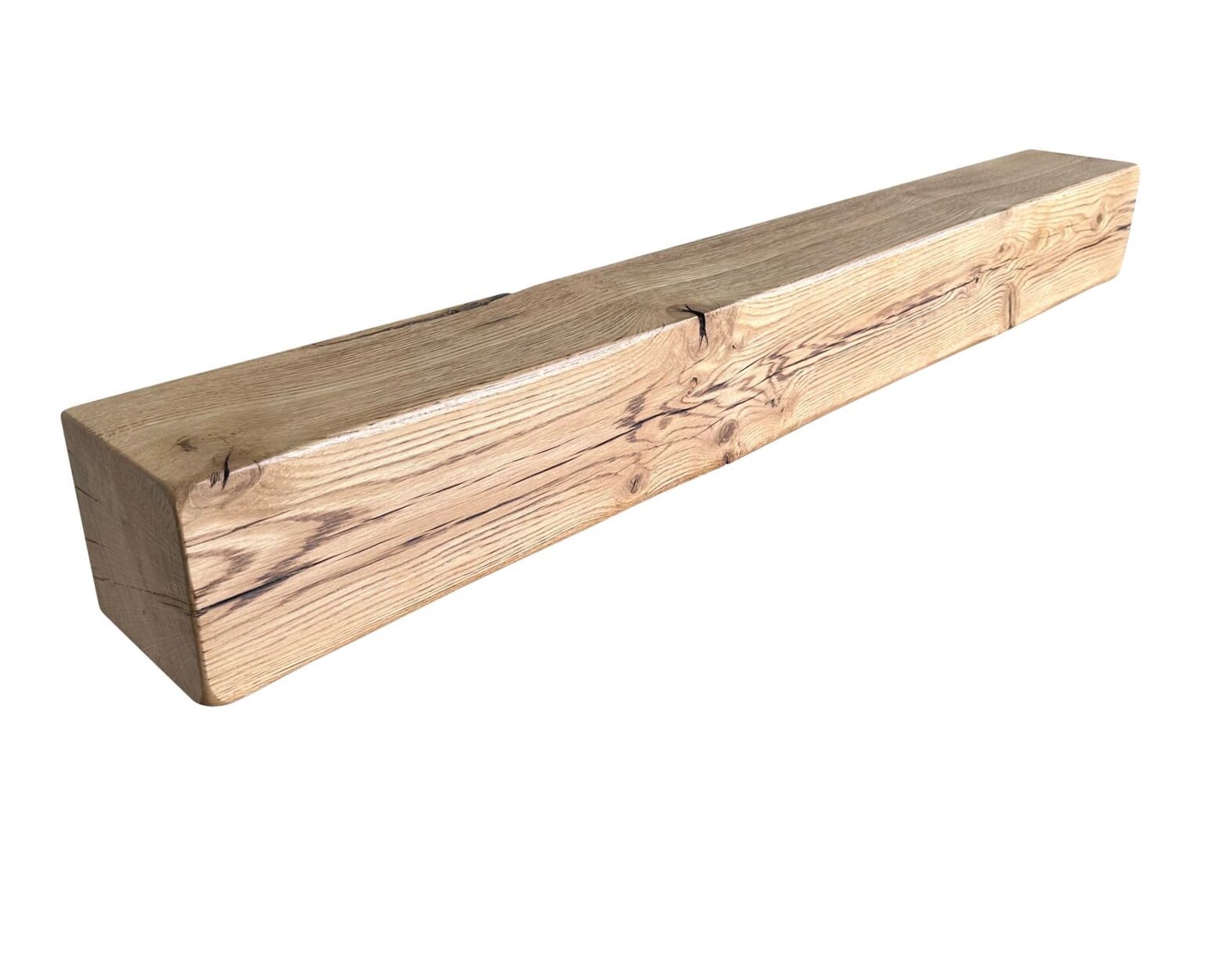 Solid Seasoned Oak Fireplace Beam / Shelf - FB1
