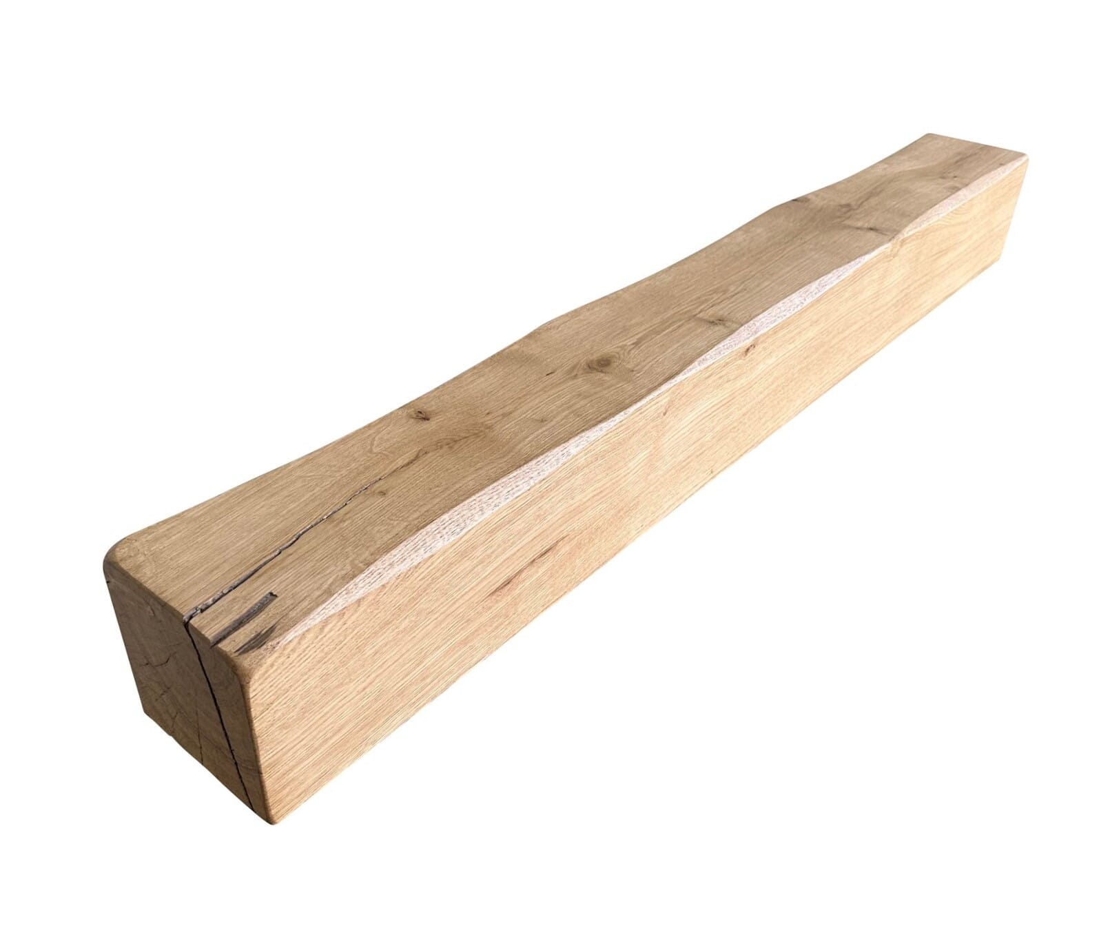 Solid Seasoned Oak Fireplace Floating Shelf / Beam - FB5