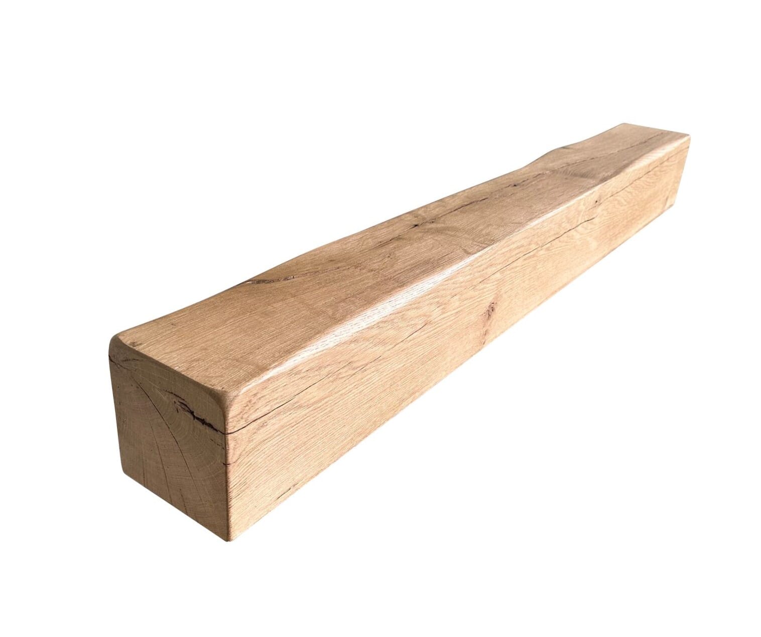 Seasoned Solid Oak Fireplace Floating Shelf / Beam - FB6