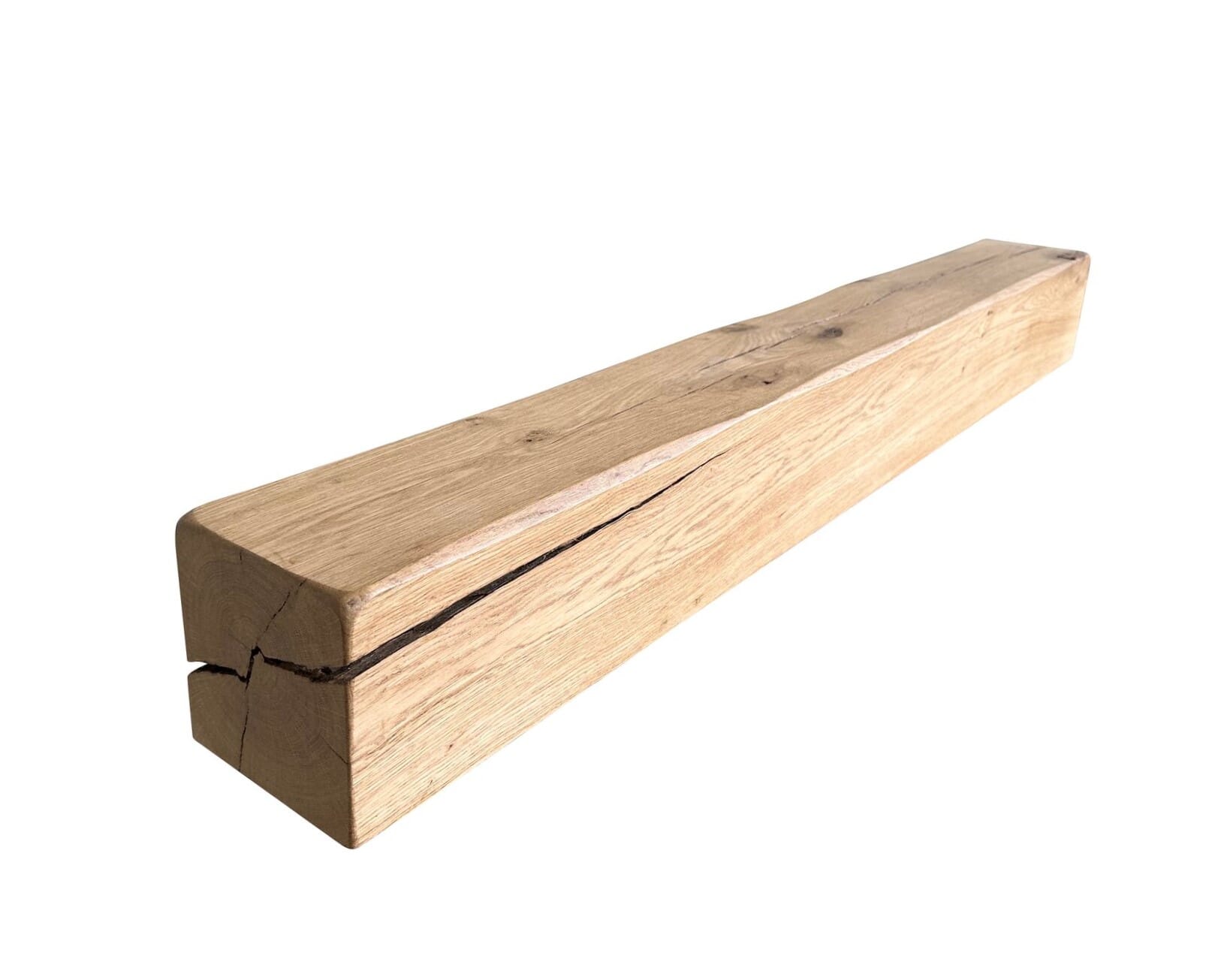 Seasoned Solid Oak Fireplace Beam / Floating Shelf - FB7