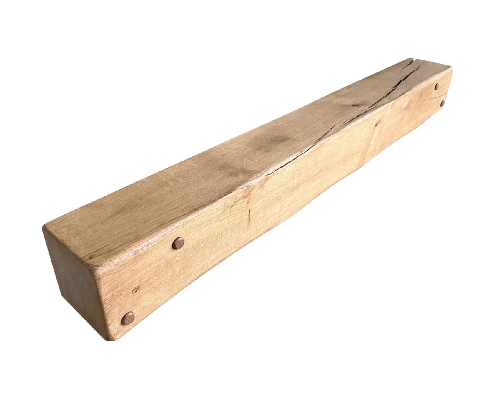 Solid Oak Seasoned Fireplace Beam / Floating Shelf